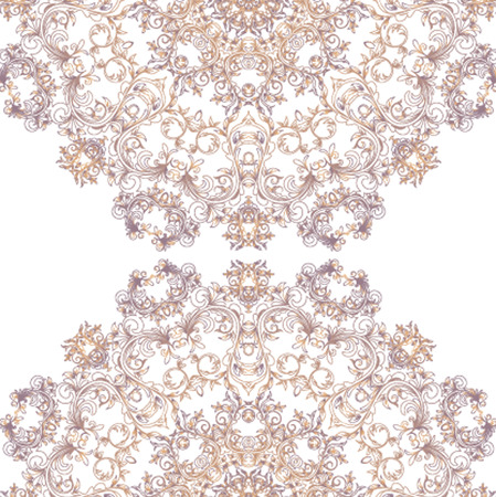 Vector Rosettes pattern, Decorative Elementsのイラスト素材