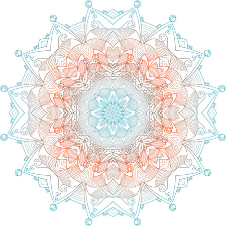 Vector Rosettes pattern, Decorative Elementsのイラスト素材