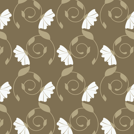 vector abstract flower pattern backgroundのイラスト素材