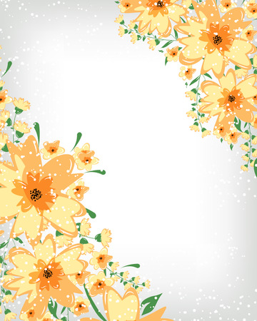 Flowers abstract colorful background. Romantic Flower Background with place for your textのイラスト素材