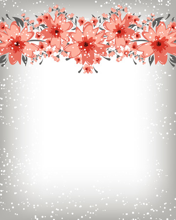 Flowers abstract colorful background. Romantic Flower Background with place for your textのイラスト素材
