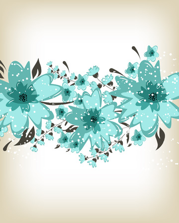 Flowers abstract colorful background. Romantic Flower Background with place for your textのイラスト素材
