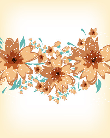 Flowers abstract colorful background. Romantic Flower Background with place for your textのイラスト素材