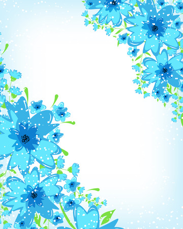 Flowers abstract colorful background. Romantic Flower Background with place for your textのイラスト素材