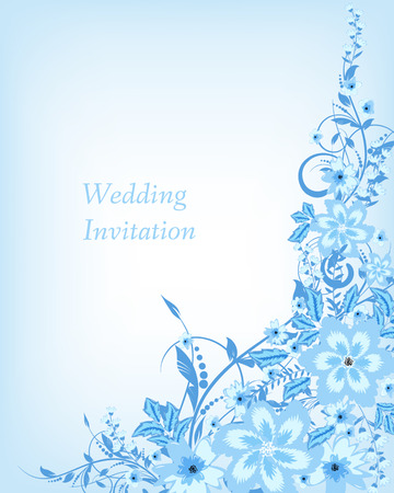 Wedding invitation card. Flowers abstract colorful background. Romantic Flower Background with place for your text.のイラスト素材
