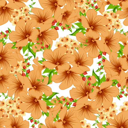 Vintage floral seamless pattern. Vector. Seamless texture with flowers. Endless floral pattern. Abstract Elegance Seamless pattern with floral background.のイラスト素材