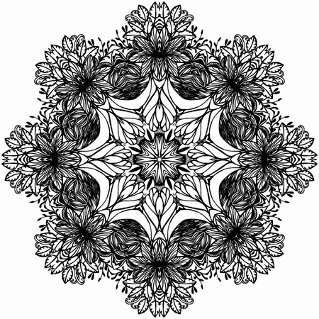 Mandala Round Ornament Pattern.のイラスト素材