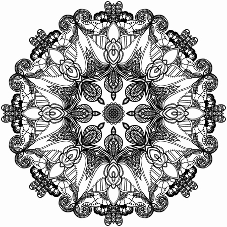 Mandala Round Ornament Pattern. のイラスト素材