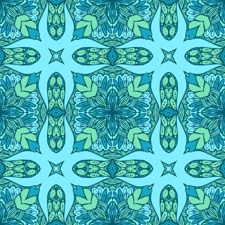 Seamless abstract pattern, hand drawn texture for Wedding, Bridal, Valentine's day or Birthday Invitations. Floral background. Fabric or paper print, floral geometric background.のイラスト素材