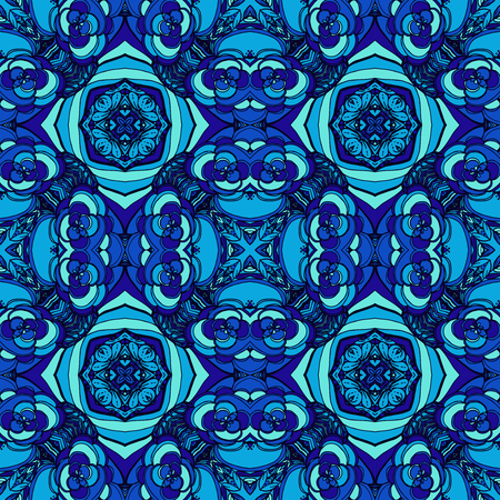 Seamless abstract pattern, hand drawn texture for Wedding, Bridal, Valentine's day or Birthday Invitations. Floral geometric background. Fabric or paper print.のイラスト素材