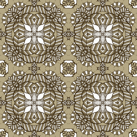 Seamless abstract pattern, hand drawn texture for Wedding, Bridal, Valentine's day or Birthday Invitations. Floral geometric background. Fabric or paper print.のイラスト素材