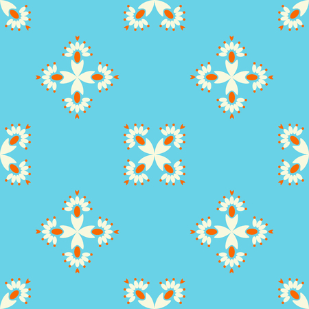 Abstract vector pattern illustration. Seamless ornament, textile background. Can be used for scrapbook paper, backgrounds, fabric, gift wrap and moreのイラスト素材