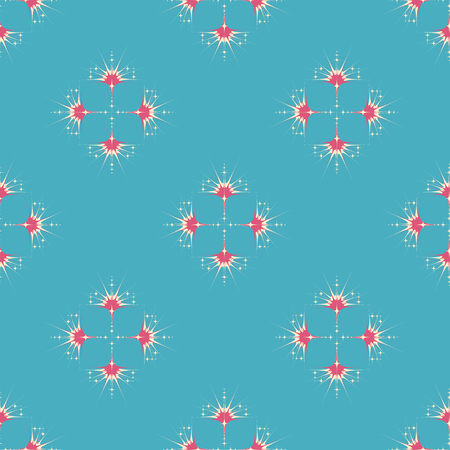 Abstract vector pattern illustration. Seamless ornament, textile background. Can be used for scrapbook paper, backgrounds, fabric, gift wrap and moreのイラスト素材