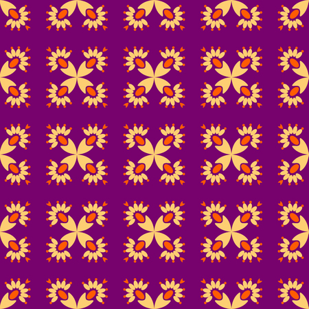 Abstract vector pattern illustration. Seamless ornament, textile background. Can be used for scrapbook paper, backgrounds, fabric, gift wrap and moreのイラスト素材