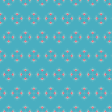 Abstract vector pattern illustration. Seamless ornament, textile background. Can be used for scrapbook paper, backgrounds, fabric, gift wrap and moreのイラスト素材