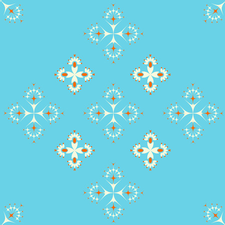 Abstract vector pattern illustration. Seamless ornament, textile background. Can be used for scrapbook paper, backgrounds, fabric, gift wrap and moreのイラスト素材