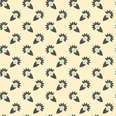 Abstract vector pattern illustration. Seamless ornament, textile background. Can be used for scrapbook paper, backgrounds, fabric, gift wrap and moreのイラスト素材