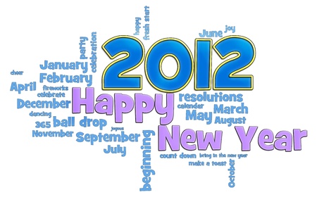 Happy New Year 2012の写真素材