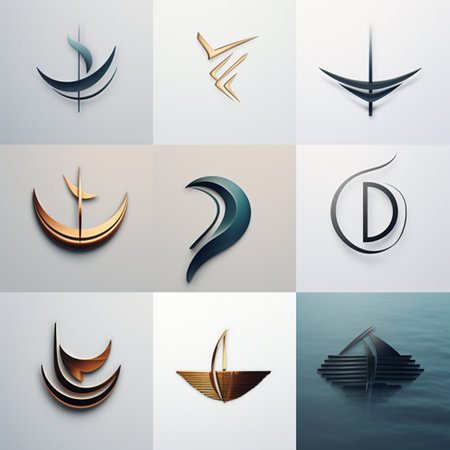 Set of sea icons. Vector illustration. Eps 10. Layered.の素材