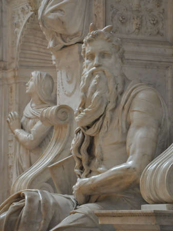 Moses statue, Rome, Italy, July 2012のeditorial素材