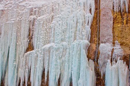Big waterfall in Upper Chegem, Kabardino-Balkaria, Chegem gorge, Russiaの写真素材