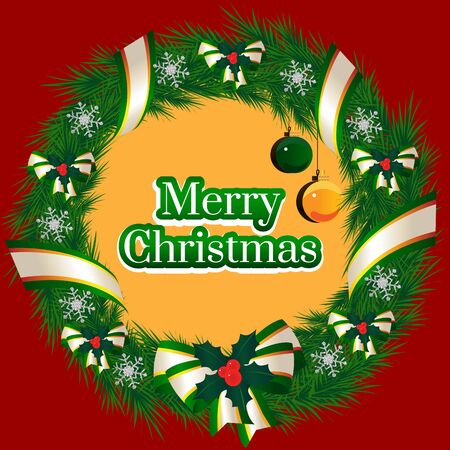 New-year tree pattern. Christmas tree background. Vector illustration.の写真素材