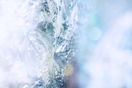 Natural Ice, Cool Winter Abstract Ice Glassの写真素材