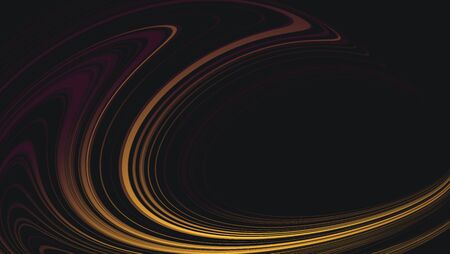 Wallpaper composition of golden fluid line curves, abstract background, trendy mordern graphic...