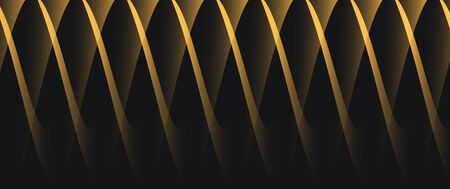 Textured abstract wallpaper with graphic geometry pattern of crossed rays or stripes twist on dark...