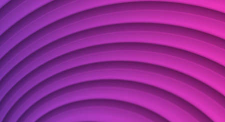 Abstract illustration with 3d waves forming layered texture in violet colorsのイラスト素材