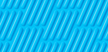 Vector abstract volume background with blue convex straight lines creating rhythmic texture