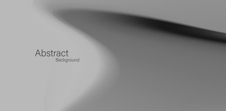 Abstract background with fluid shape, dark gray curved backdropのイラスト素材