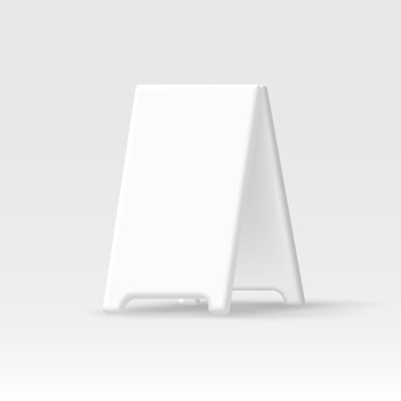 Warning folding board 3d icon mockup, editable overlay color to apply on a templateのイラスト素材