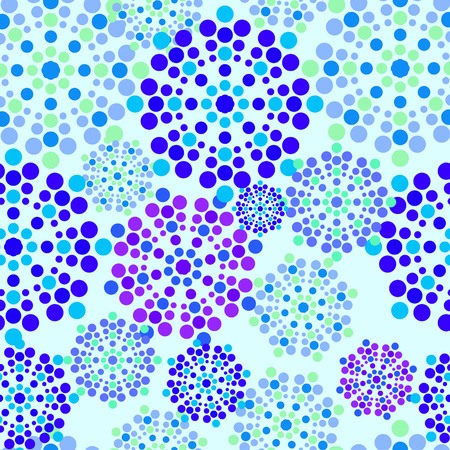 pattern with circle shapes like a flowersのイラスト素材