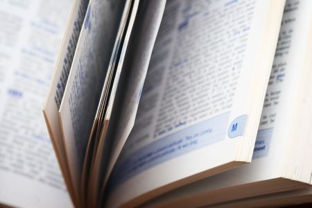 opened dictionary