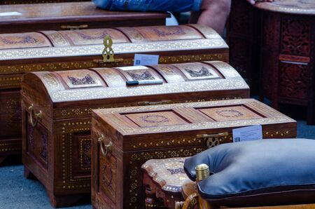 Russia-Moscow: 10th August 2018: big old chests market on India Days
