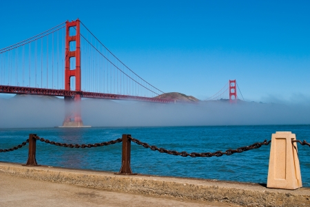 The Golden Gate Bridge in San Francisco, California, USAの写真素材