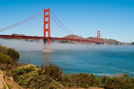 The Golden Gate Bridge in San Francisco, California, USAの写真素材
