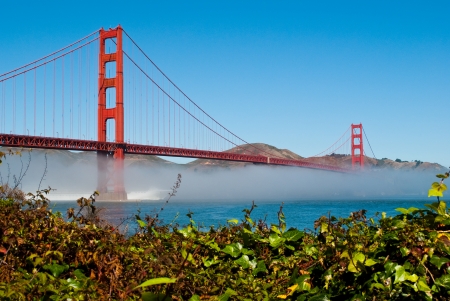 The Golden Gate Bridge in San Francisco, California, USAの写真素材