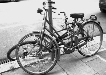 Parked bicycle