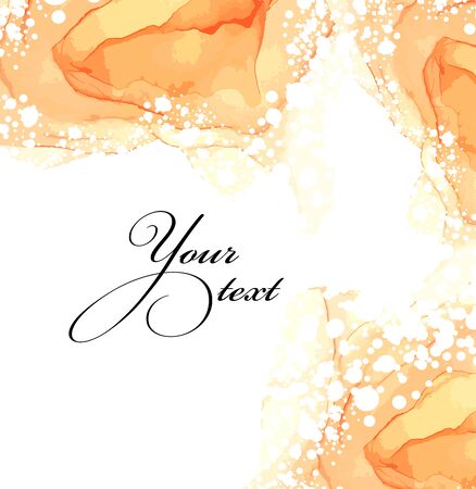 Gentle abstract watercolor background and white dots. Vector illustrationのイラスト素材