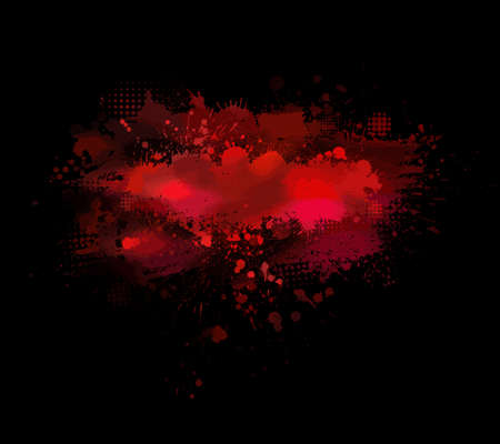Red blood stain. Vector illustrationのイラスト素材