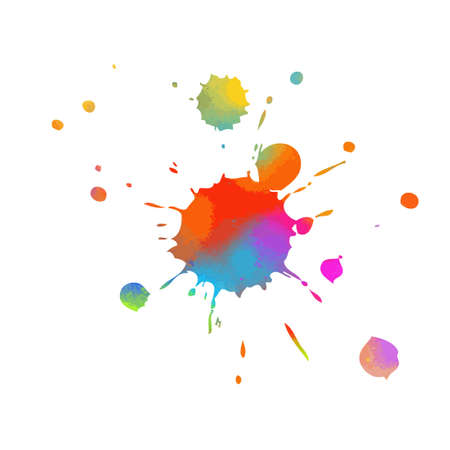 Multi color blots background. Vector illustrationのイラスト素材