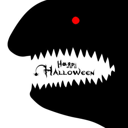 Toothy paste. Happy Halloween. Vectorのイラスト素材