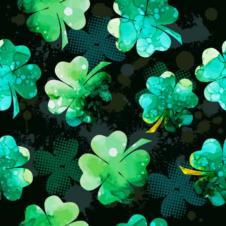 Clover multicolored. Happy St. Patrick's Day. Vectorのイラスト素材