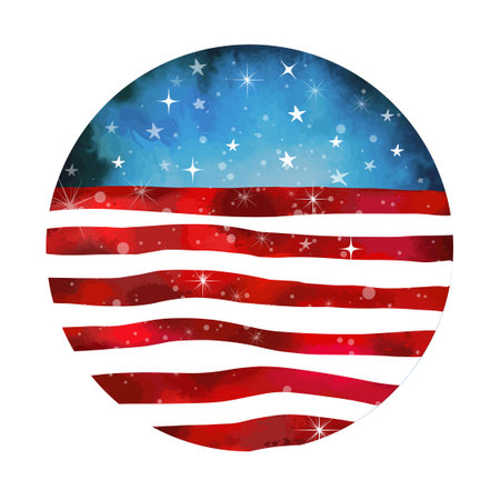 Grunge American flag background. Vector illustration, EPS 10.のイラスト素材