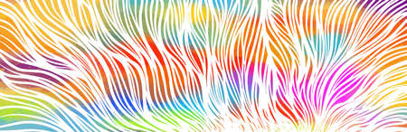Graphic multicolored horizontal background from the lines. Vector illustrationのイラスト素材