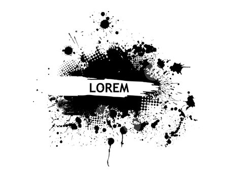 Frame of blots. Grunge Design Element. Brush Strokes. Vector illustrationのイラスト素材