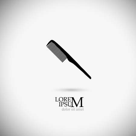 Logo Hairbrush comb graphics. Vector illustrationのイラスト素材
