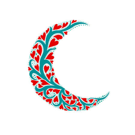 Ramadan Kareem. Moon Vector illustrationのイラスト素材